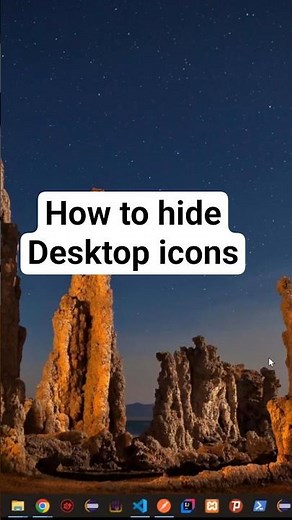 how to hide Desktop Icons #howto #tutorial #tech #smartphone #beginnermethod #laptop #simpleguide