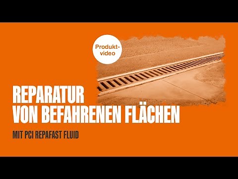Reparatur von befahrenen Flächen mit PCI Repafast Fluid