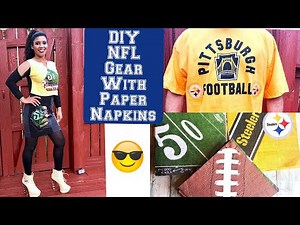 DIY NFL Gear with Napkins #DIY #NFL