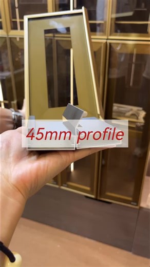 Aliminum profile factory on Instagram: "45mm profile for kitchen cabinet door #aluminumprofile #interiordesign #interior #homedesign #kitchencabinet #homedecor #kitchen #homedecorideas #moderndesign #factory"