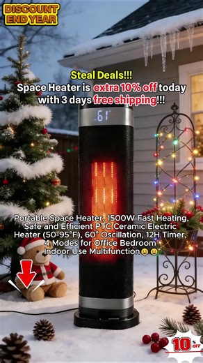 You can change everything on the remote for this tower fan and 12 hours timer #towerfan #bedroom #spaceheater #remotework #winter