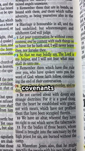 Hebrews 13:5,6 | KJV | Holy Bible | The LORD Is your Helper 🙏🏾🙌🏽