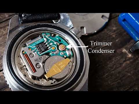 How To Regulate Accuracy and Adjust Speed of QUARTZ LCD DIGITAL and ANALOG Watches Trimmer Condenser