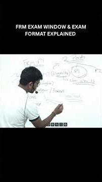 FRM Exam Window & Exam Format Explained. #shorts #viral #frm #qualifiedfrm