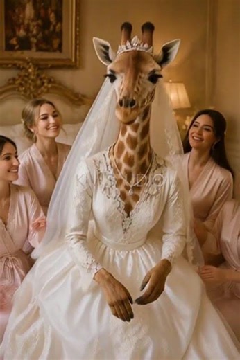 Giraffe's Wedding. The Tallest Bride You'll Ever See. #wedding