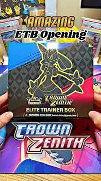 Pokémon CROWN ZENITH ETB Opening 🔥 AMAZING ✨ #pokemon #pokemoncards #pokemontcg #pokémon #asmr