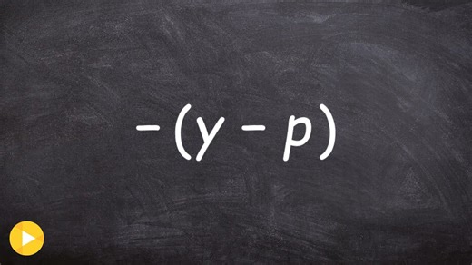 What do I do when there is a negative sign outside the parentheses