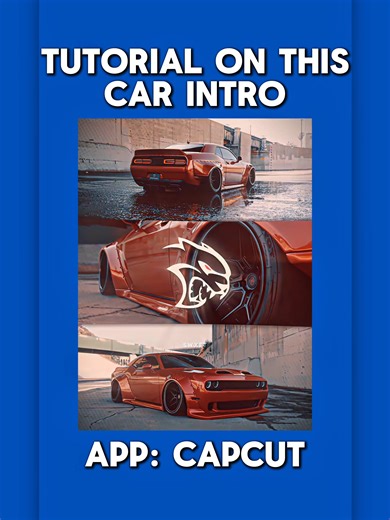 Car Intro Transition Trend Tutorial