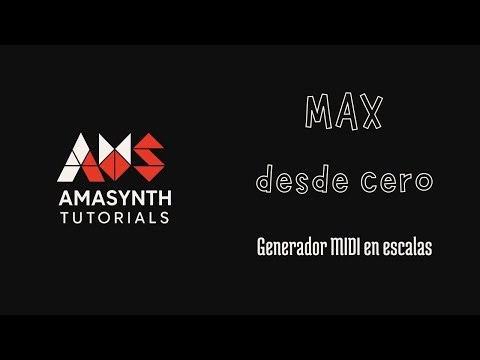012 - Generar notas MIDI en distintas escalas con el objeto coll en Max/MSP