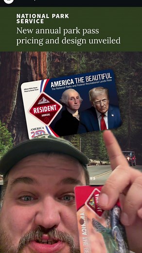The ego of this guy. The National Parks Pass America, the “America the beautiful pass”, has now been tarnished with Trump‘s face. Buy now in December and it’s good until Decemeber 20/6 and then buy in January in 2027 and skip his face entirely. Follow my main @Zac Bowling 🥑 for higher quality posts. #nationalpark #americathebeautiful #nationalparks #fdt
