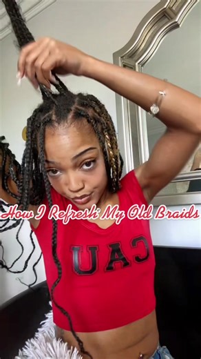 I keep my braids in as long as possible 😭💁🏽‍♀️#diy #braids #fypシ #abcxyz