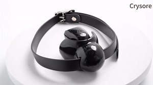 Adjustable Open Mouth Gag Ball for Oral Sex Silicone BDSM Fetish Bondage Gags & Muzzles Adult Sex Toys with Tongue Retainer Slave Restraints Device for Couples, Men (Red)