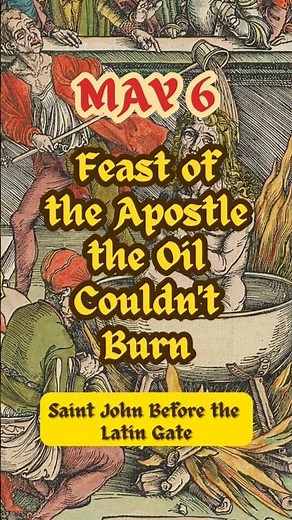 Before writing the Book of Revelation, St. John performed a miracle in Rome…