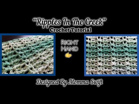 How to Crochet “Ripples In The Creek” (Right Hand) Easy! #crochettutorial #crochetblanket