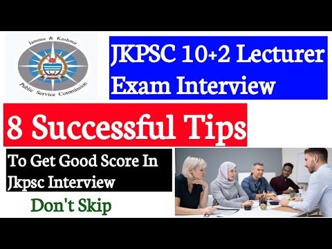 Jkpsc 10+2 Lecturer Exam 2025 || 8 Successful Interview Tips || Don't Skip