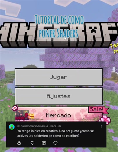 tutorial de como activar los Shaders en Minecraft bedrock