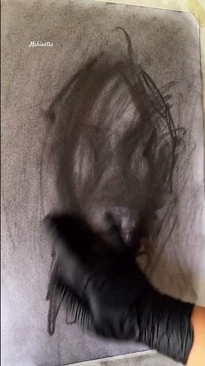 Portrait Drawing using Nitram Charcoal Sticks | Art & Demonstration by Mahi Arts