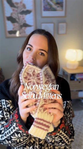 Linny | Life in Norway 🇳🇴 on Instagram: "Traditional Norwegian Selbuvotter – wool mittens 🇳🇴✨ I ordered these handmade Selbuvotter from @finn_no , a Norwegian second-hand marketplace. Selbuvotter are traditional Norwegian mittens, best known for their star pattern. The patterns and colors vary, and can also include floral designs. Historically, they were worn by both workers and Olympic athletes. Today, almost everyone in Norway owns a pair. Knitting Selbuvotter also gave women in Selbu thei