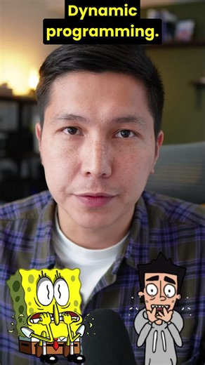 Dynamic Programming: The Story Behind the Name #algorithmtips#codinginterviews #interviewtips #dynamicprogramming Dynamic Programming, the most feared technical interview topic, has an interesting story behind its name. Most concepts in computer science have self-describing names, but dynamic programming - not so much. A technique that is about breaking down a problem into subproblems, and applying recursion, and performing iterative optimizations. In what sense is it dynamic? Why programming? I