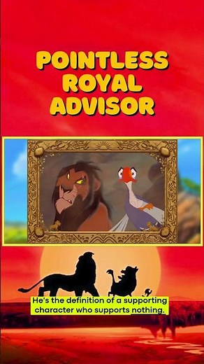 Zazu Is Useless? #thelionking #ytshorts #beforethecurse