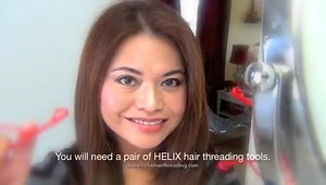 Facial and Eyebrow Threading Tutorial With Use of the Helix ThreadEase