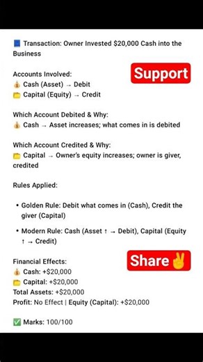 💡 Learn how assets interact with accounts ⬆️⬇️ step-by-step! #Accounting #accountancy #share