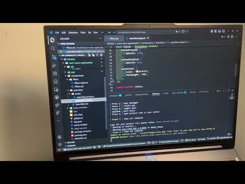 Developed a api integrated mobile application using React Native & TypeScript 