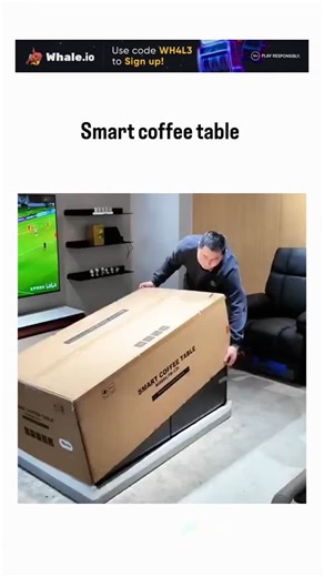 mrsx.rface | The video demonstrates unboxing and setup of a "Smart Coffee Table" with integrated mini-fridge for drinks, refrigerated drawers for... | Instagram