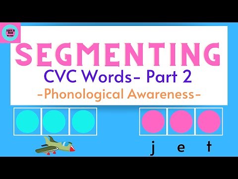 Segmenting /CVC Words / Phonological Awareness / Kindergarten / Preschool / Phonemic Awareness