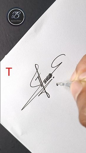 Stylish T Letter Signature Design | Signature Style Idea
