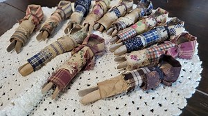 How to Make Primitive Clothespin Dolls - Free Pattern