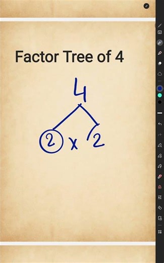 Factor Tree of 4 l Tree Factor of 4