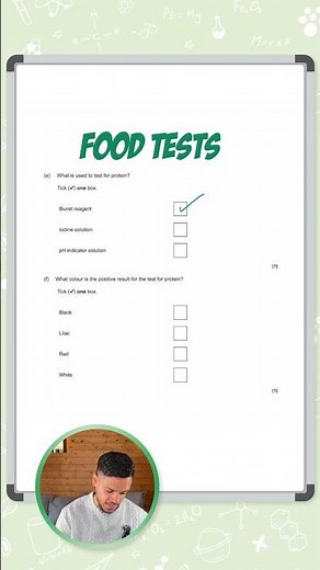GCSE Biology: Exam Question | Protein Test