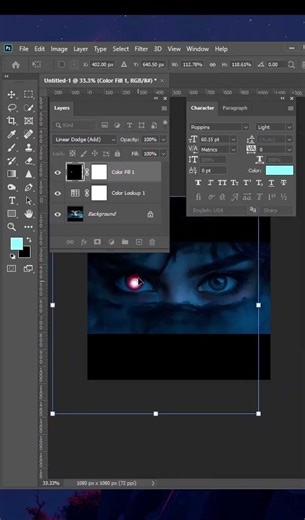How to Create Eye Glow Effect in Photoshop 🔥 ✨