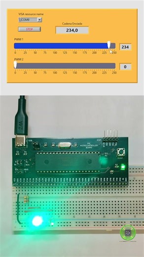 USB-CDC PIC18F45K50 - CONTROL DE PWM