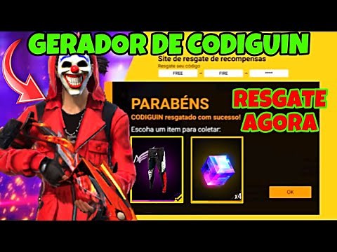 GERADOR DE CODIGUIN FREE FIRE COMO RESGATAR CODIGUIN FREE FIRE 2025 COMO COLOCAR CODIGO FF