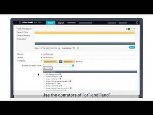 Searching with Dow Jones Intelligent Identifiers