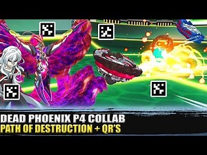 DEAD PHOENIX P4 PATH OF DESTRUCTION + QR CODES! BEYBLADE BURST TURBO APP ZANKYE COLLAB
