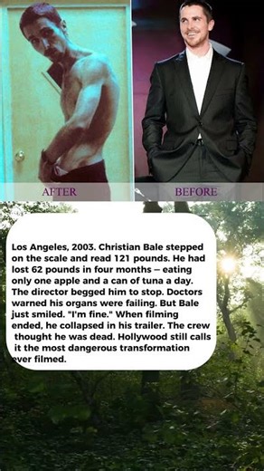Christian Bale Ate One Apple Daily For The Machinist & His Body Started Shutting Down