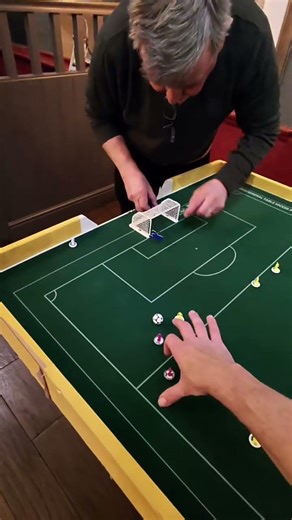 #Subbuteo match highlights. It was actually 1-0, the goal was captured 🤣 #Football #Soccer