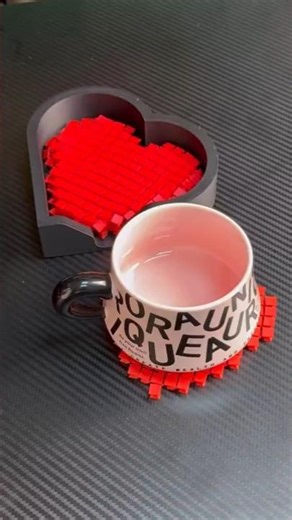 Valentine's 3D Print Idea: Flexi Heart Coaster Goes Viral! ❤️ #shorts