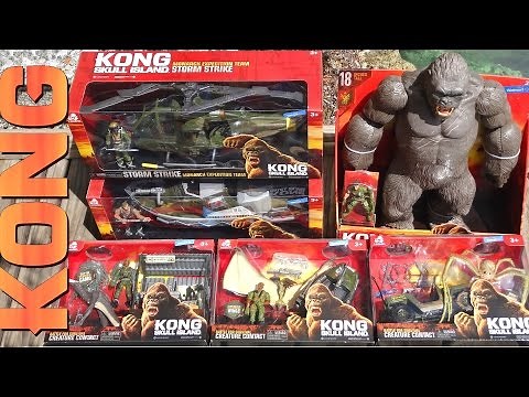 Ripping Open 6 KONG: SKULL ISLAND Toys ~Action Figures ~ Vehicles ~ Play Sets ~ Creatures