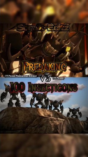 Predaking vs 100 Insecticons #meme #predacons #decepticons #transformersprime #edit #wis #wisedit