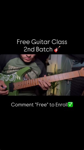 Kush Plays 🎸 on Instagram: "Free Guitar Class 2nd Batch 🎸 Comment to enroll #reels #guitarlesson"