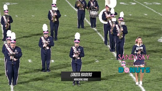 1.5K views | The Lakota marching band flew us to the moon tonight with their halftime show filled with classic hits. Lakota Local Schools The halftime performances are brought to you by Sandusky House of Donuts. | BCSN Erie | Facebook