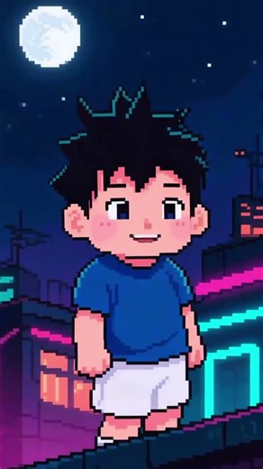 Tiny pixel baby Sasuke and tiny pixel baby Sakura