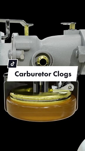 A clogged carburetor can cause so many issues with a small engine. #fixdotcom #carburetor #smallengine