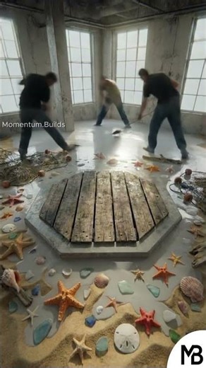 Stunning Epoxy Aquarium Floor Transformation #epoxy #renovation #satisfying