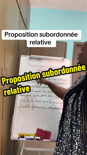Comprendre la proposition subordonnée relative