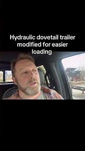 Hydraulic trailer dovetail modified to help make loading vehicles and equipment a little easier